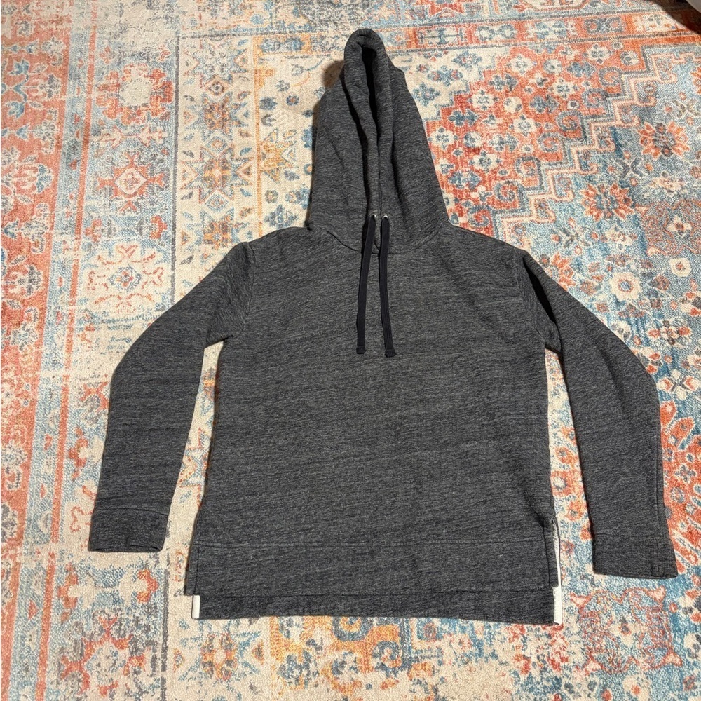 J. Crew Blue Fleece Hoodie Sweatshirt